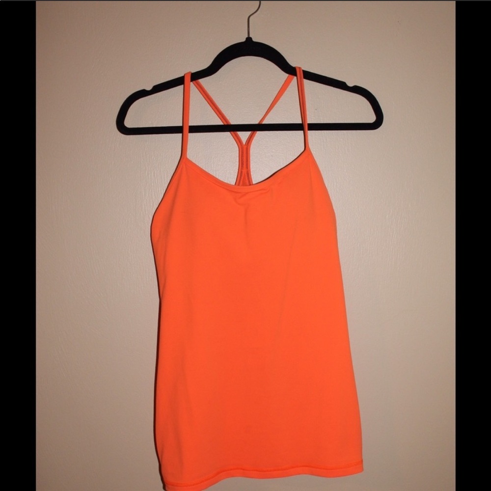Lululemon power Y Orange tank